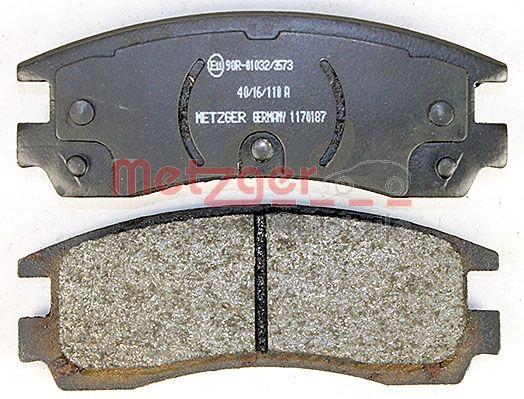 METZGER 1170187 Bremsbelagsatz, Scheibenbremse